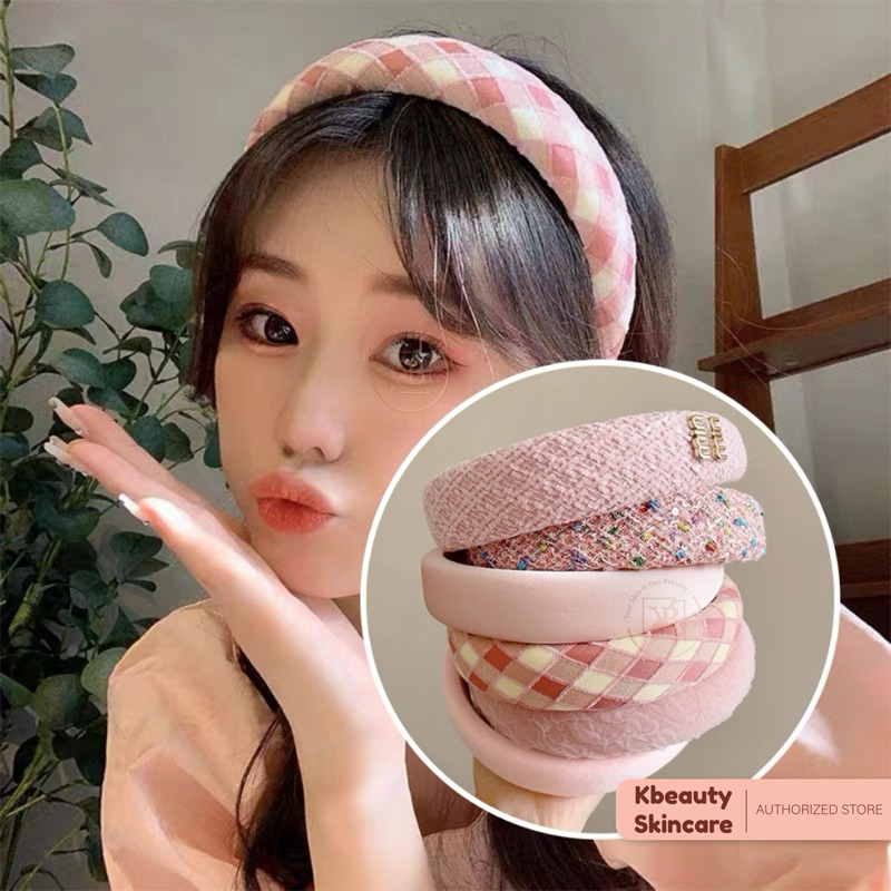 Bando Pink Series/ Tweed series (Miu-miu Tweed/ Tweed/ Plain/ Checkered/ Flower)
