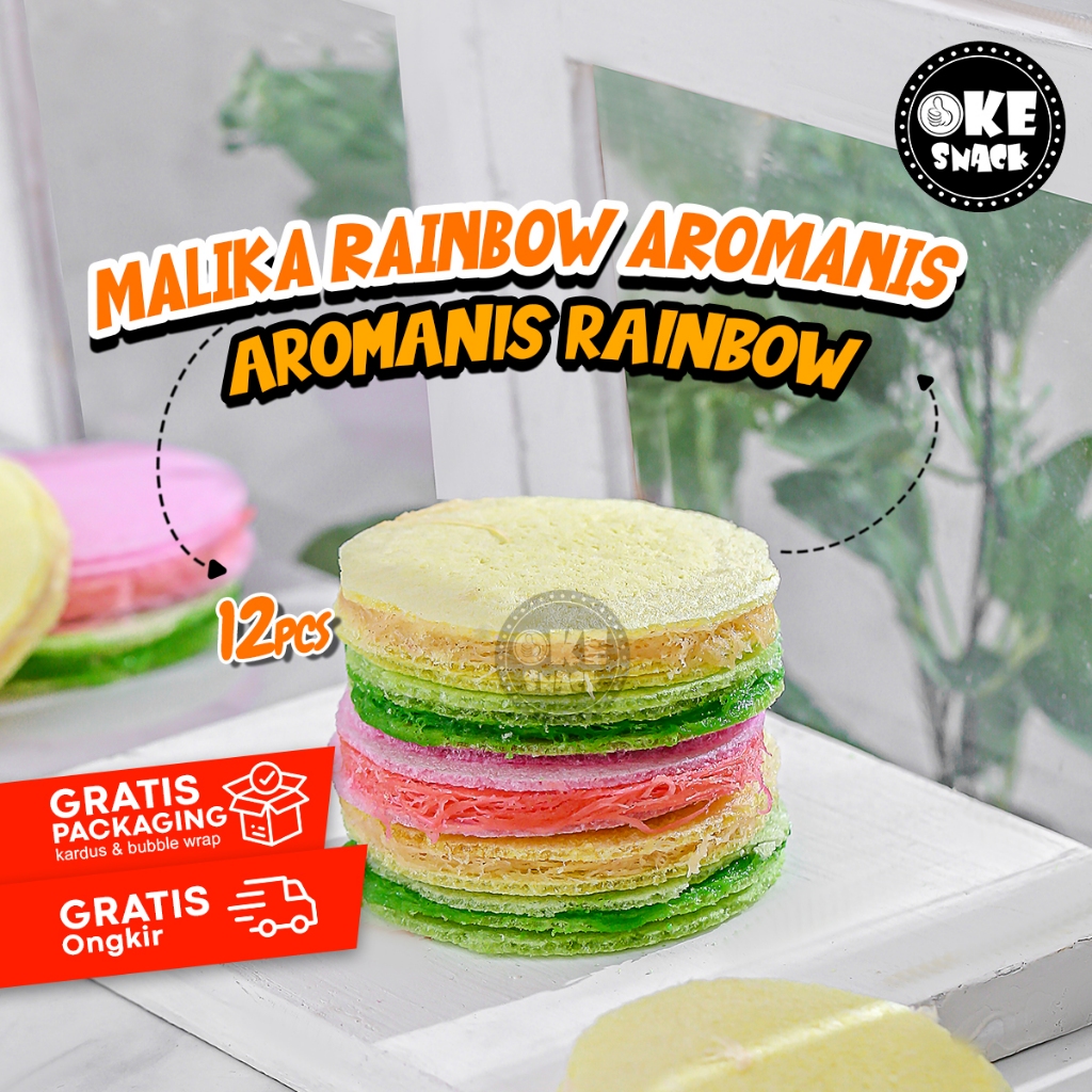 

Malika Rainbow Aromanis Rambut Nenek 180g 12pcs