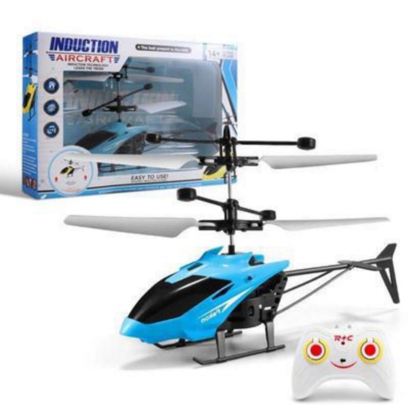 mainan pesawat helikoptor remot kontrol sensor