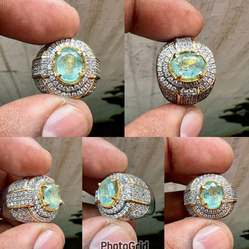 Natural Aquamarine Beryl batu Aquamarine Beryl Batu Aquamarine Dim 9x6.5x3.5