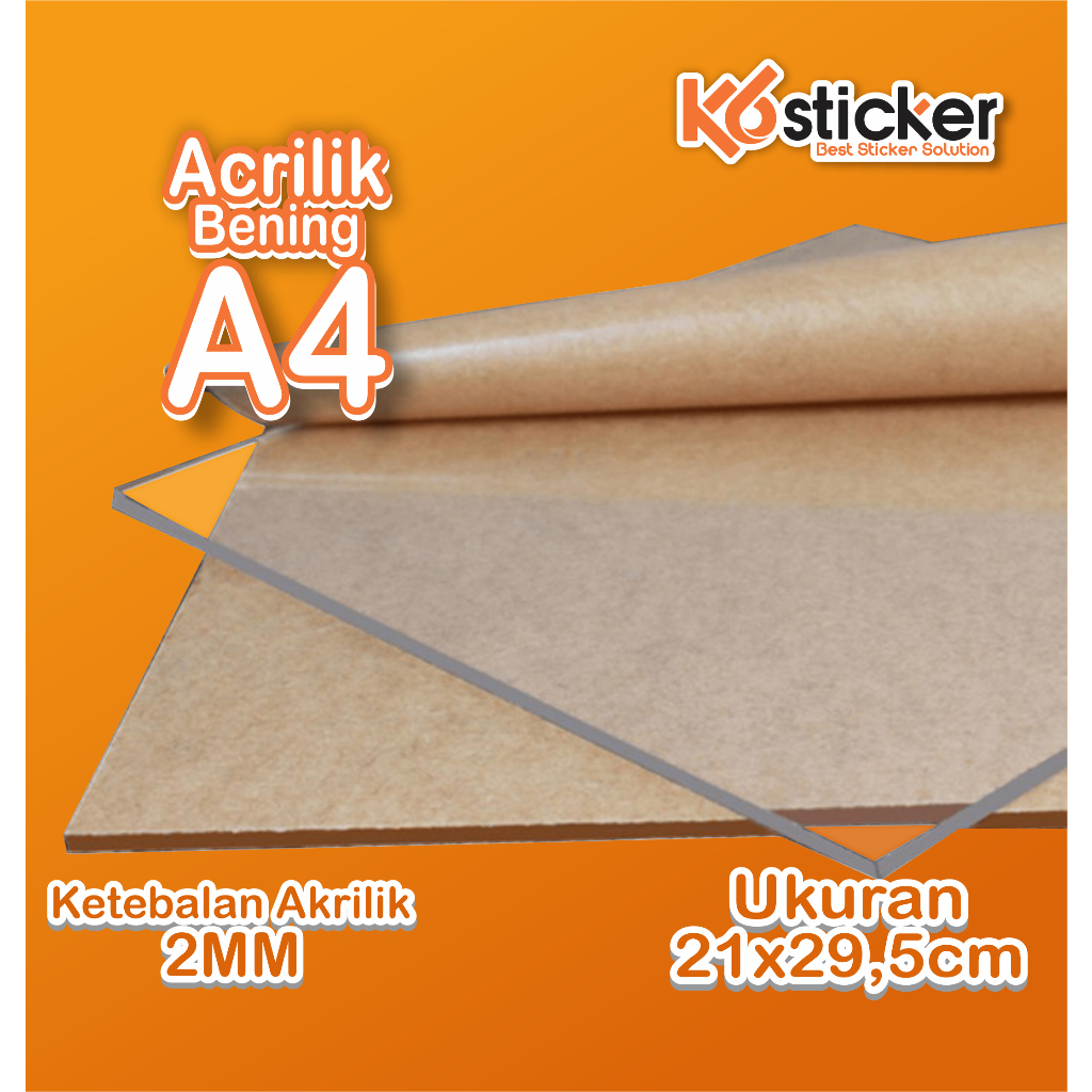 

AKRILIK lembaran 2mm A4 / Akrilik bening / Acrylic