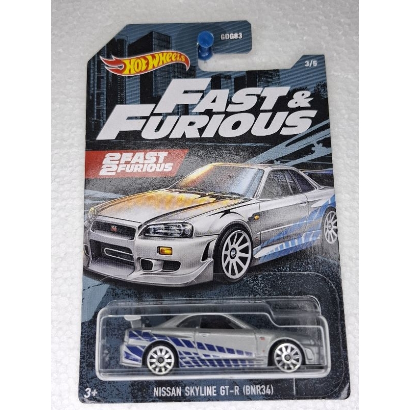 Hot Wheels Nissan Skyline GTR BNR 34