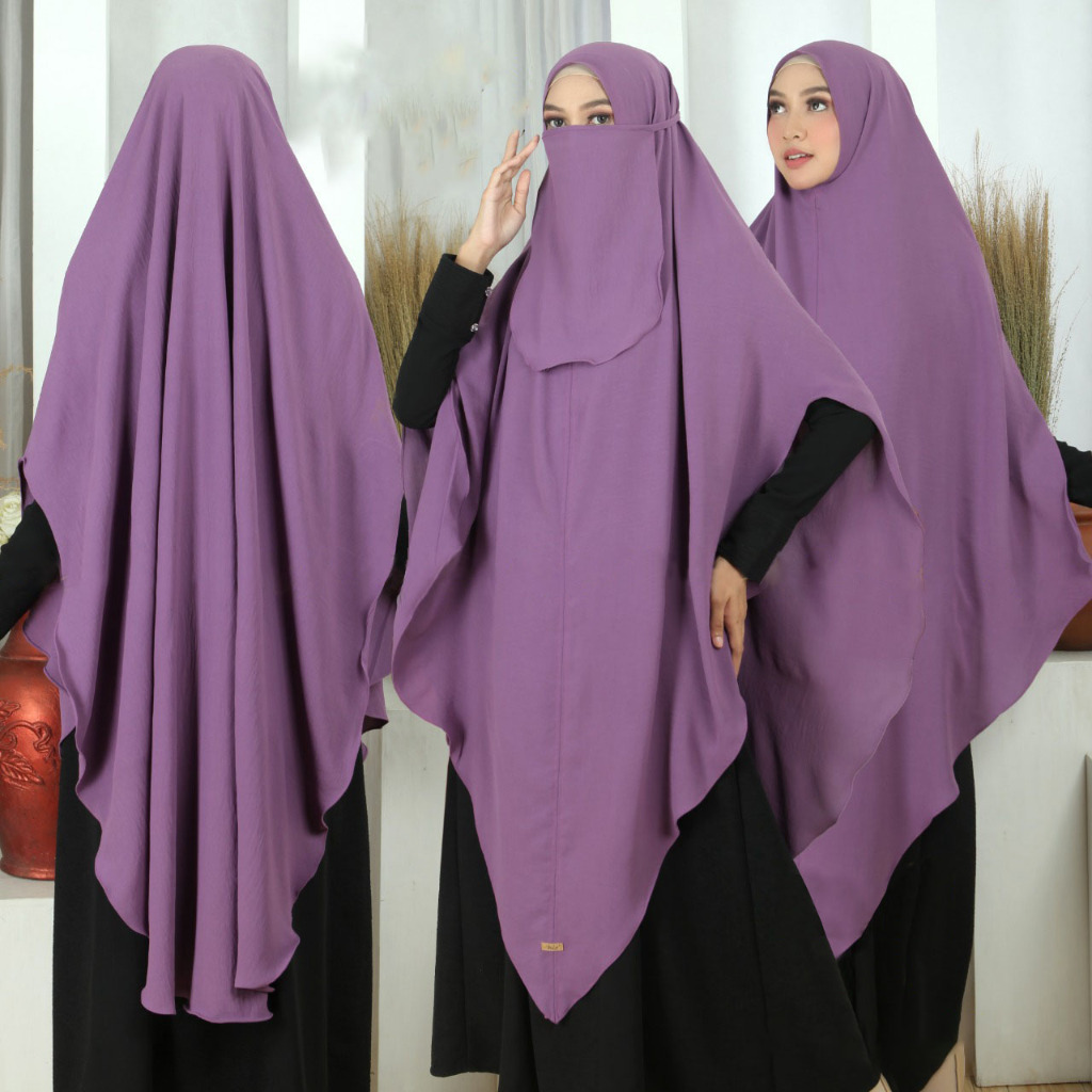 BISA COD Hijab Syari Jumbo Non Pet Non Tali Kode ISMI Bahan Kringkel Premium By Ory AjeZas Collecti