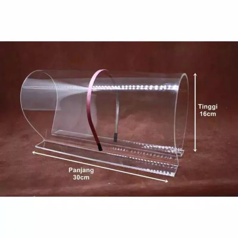 Acrylic display bando 2mm / tempat bando akrilik 2mm / Rak bando/ aksesoris rambut