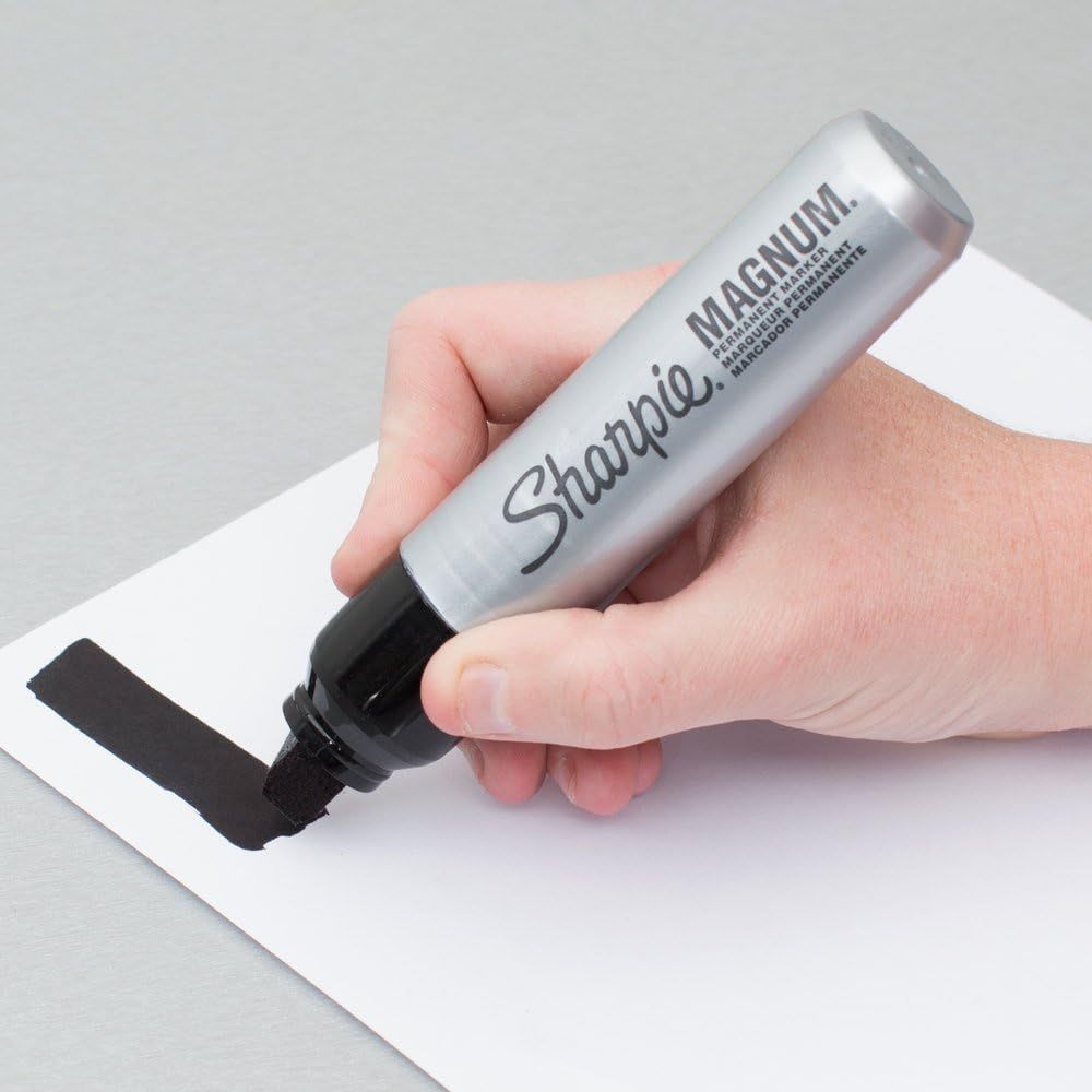 Sharpie Magnum Oversized XL Jumbo Super Big Permanent Markers Black Spidol Hitam Besar Tebal