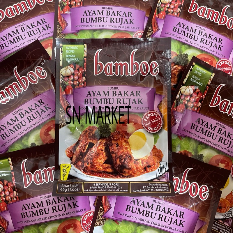 

Bamboe Bumbu Ayam Bakar Bumbu Rujak 46 g