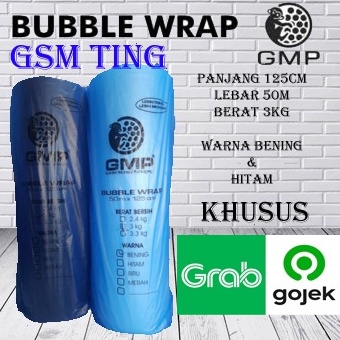 

Hemat Keras BUBBLE WRAP HITAM GMP UKURAN 125M X 5M MEREK GMP