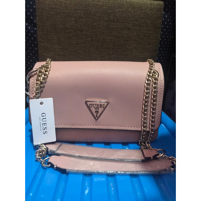 HOT SALE  GUESS NARITA SLING BAG - DUSTY PINK
