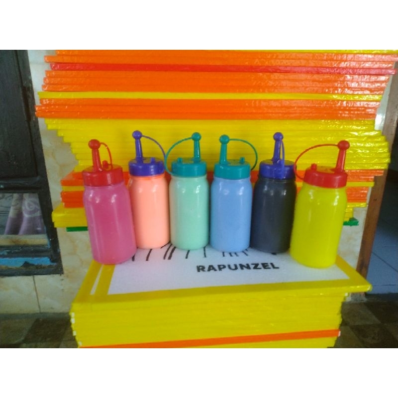 

cat botol kecap buat sterofoam