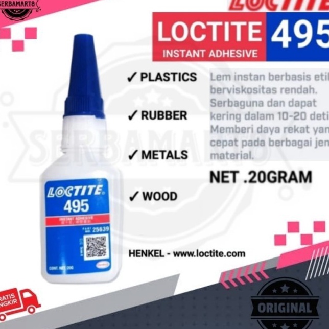 

LEM LOCTITE 495 2GR LEM MATERIAL ORIGINAL LOCTITE 495 2 GRAM LEM