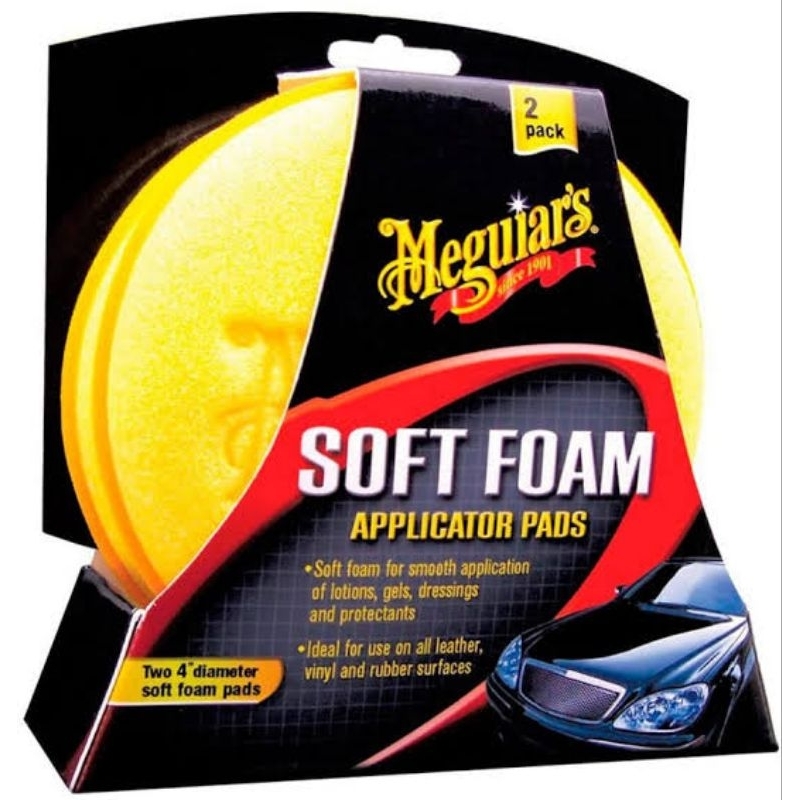 Pad aplicator meguiars original busa poles mobil dan motor waxing