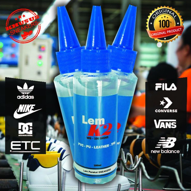 

Terdepan LEM SEPATU TRANSPARANTBENING SUPER REKAT SNEAKERS 1ml ORIGINAL LEM K2