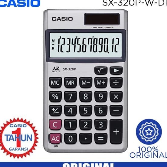 

Terlaku KALKULATOR SAKU CASIO SX32P POCKET CALCULATOR 12 DIGIT
