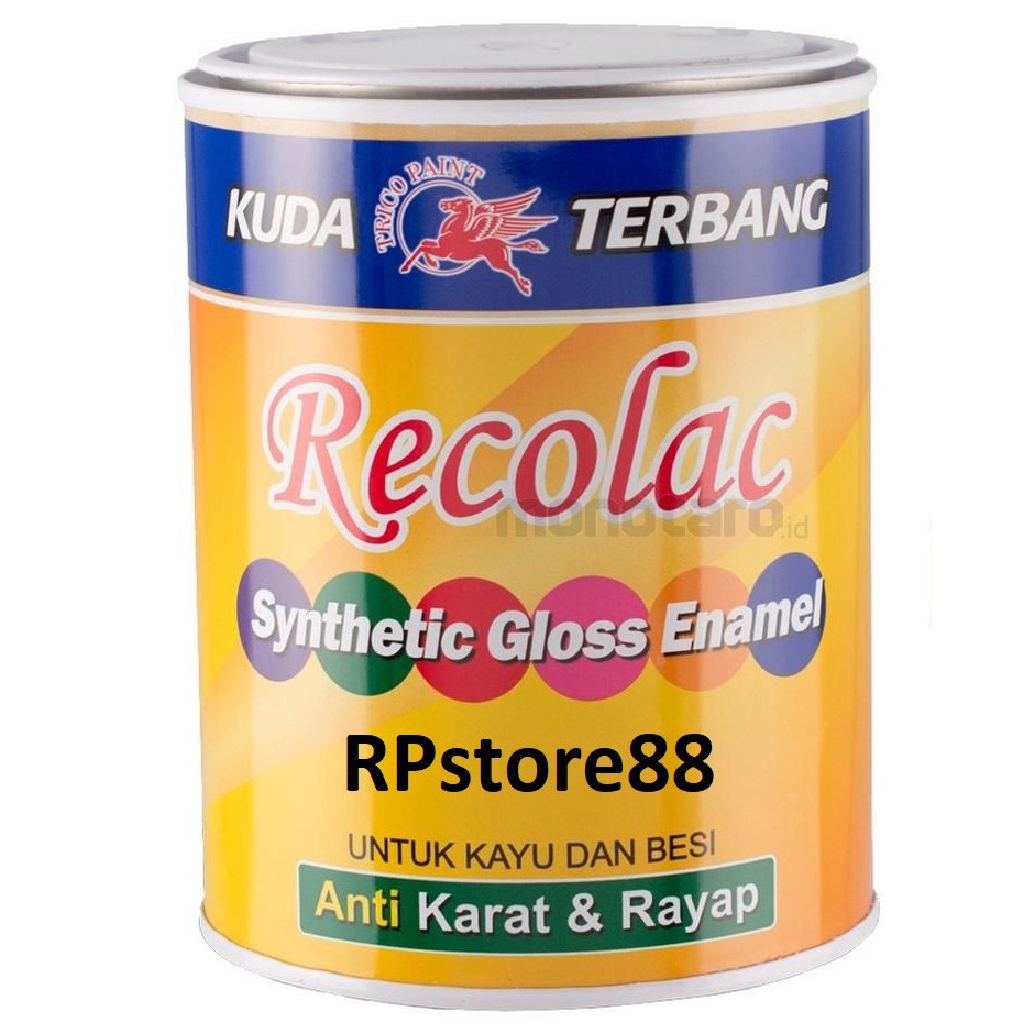 

Ready Stok CAT MINYAK RECOLAC KUDA TERBANG 1KG CAT KAYU BESI CAT HITAM CAT PUTIH