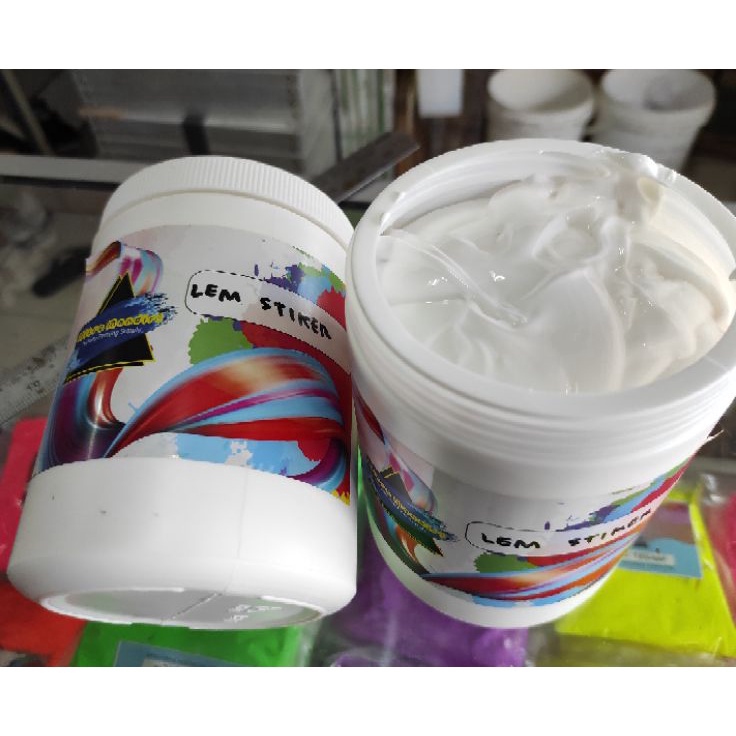 

Ready Stock Lem Stiker Sablon 1kg