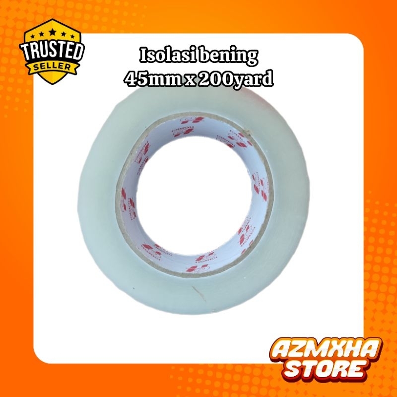 [azmxha store] isolasi bening (45mm x 200yard) horici / solasi bening besar