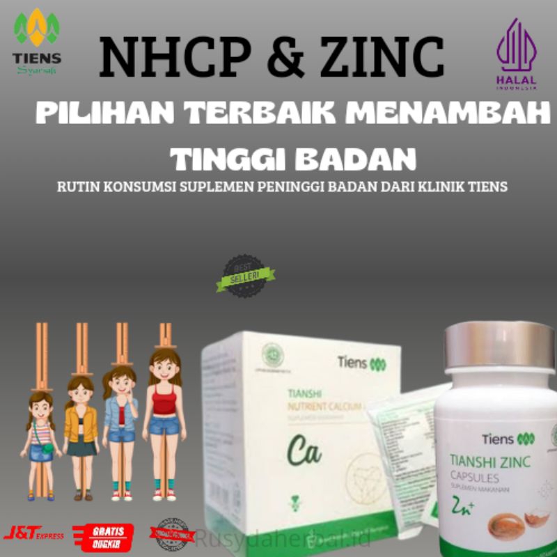 

TIENS PENINGGI BADAN ORIGINAL Susu NHCP dan Zinc Capsule