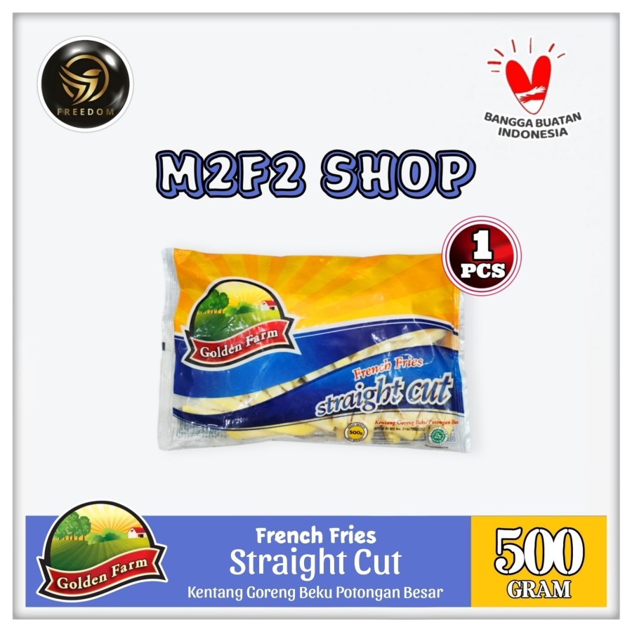 

Golden Farm French Fries Straight Cut | Kentang Goreng Beku Potongan Besar - 500 gr (Kemasan 1 Pack)