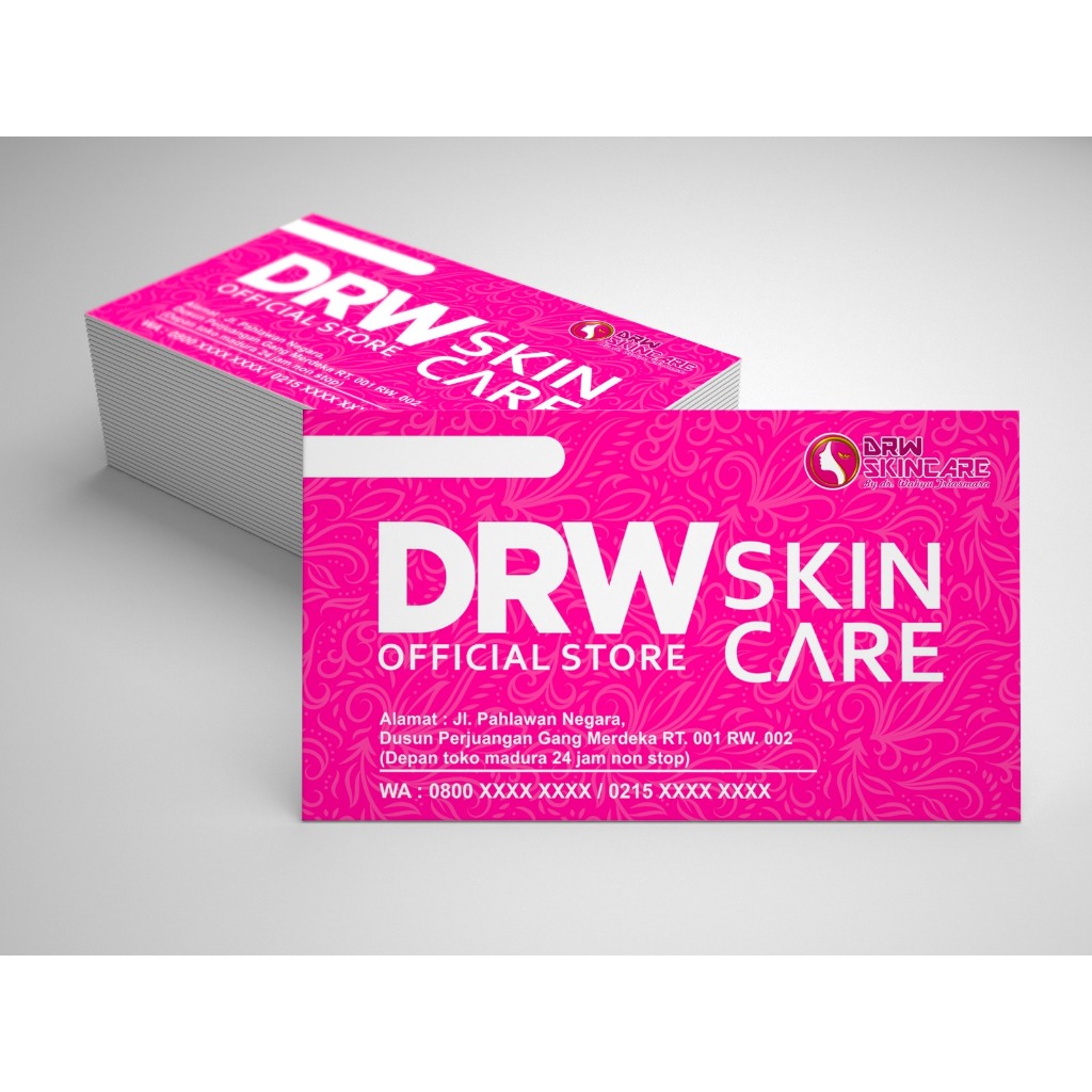 

Kartu nama Beauty Consultant DrW Skincare (isi 100 lembar)