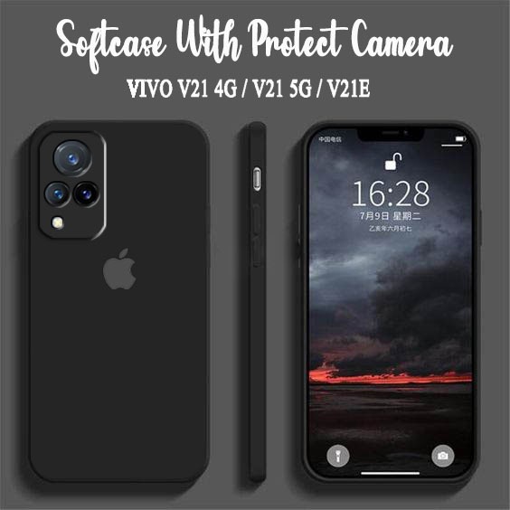 Softcase Macaron Motif Logo [UV01] For Vivo V21 4G V21 5G V21E  - Case HP Vivo V21 4G V21 5G V21E - 