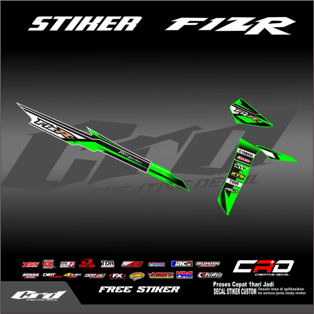 Striping Variasi Fiz R Motif Roadrace Semi Decal Striping Motor FIZ R Striping Motor Yamaha Fiz R