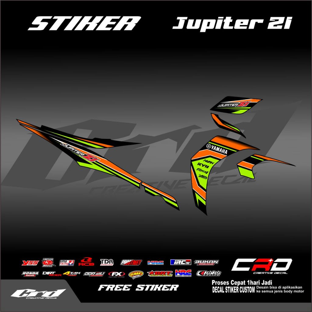 STIKER STRIPING VARIASI JUPITER Z1 - STIKER MOTOR JUPITER Z1 | STIKER JUPITER Z BURHAN | JUPITER Z R