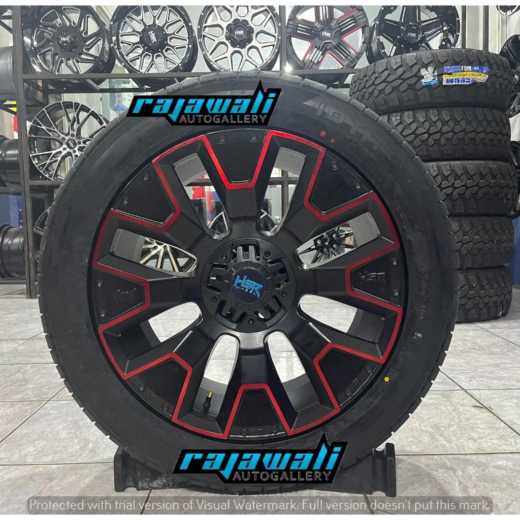 PAKET VELG DAN BAN MOBIL HSR DOLASI RING 20 H6X139.7 COCOK FORTUNER PAJERO DMAX TRITON STRADA