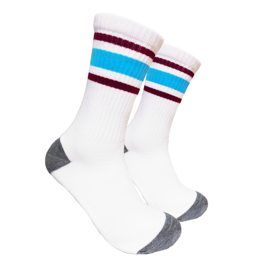 Kaos Kaki Oldschool - Kaos Kaki Skate - Motif Garis G103 - 4LAYER BENANG