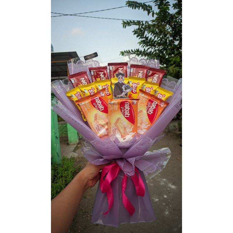 

Buket snack buket jajan buket wisuda buket graduation buket wisuda anak TK buket murah buket enak buket unik