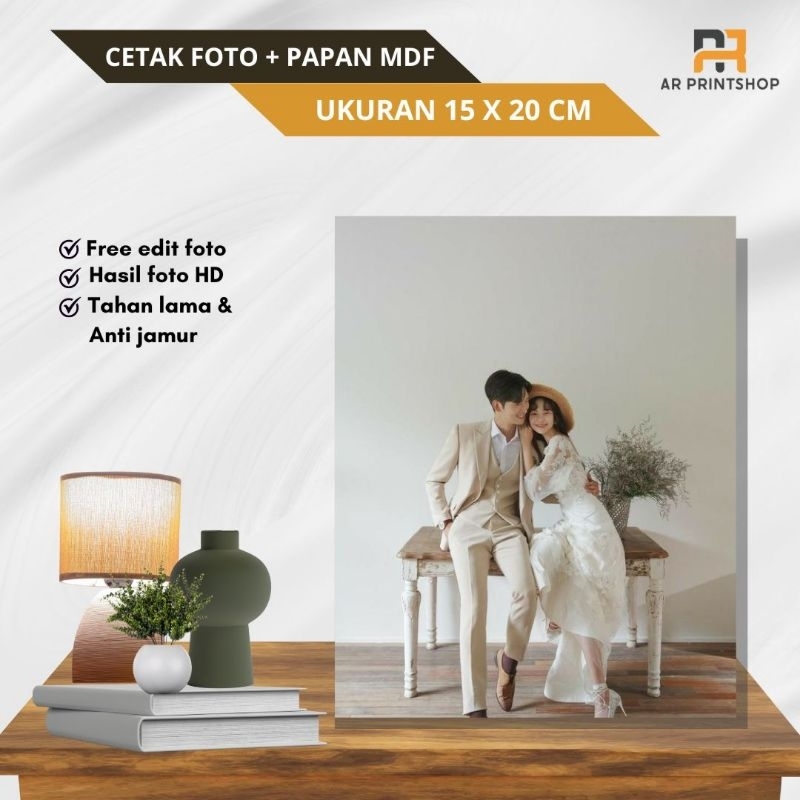 CETAK FOTO 6R 15X20cm + BINGKAI MDF ,Cetak Foto Bingkai, Cetak Foto Custom, Cetak Foto MDF