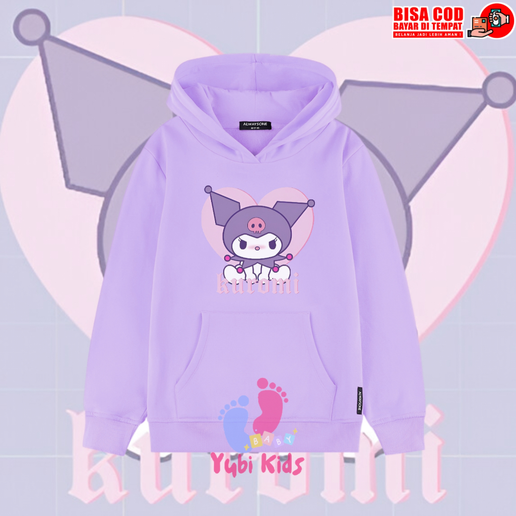 Hoodie Anak Perempuan Kuromi / Jaket Hoodie Anak Kuromi