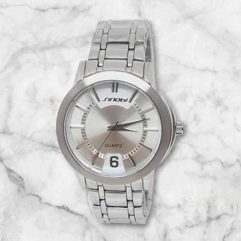 Jam Tangan Pria Wanita Sinobi Analog Rantai