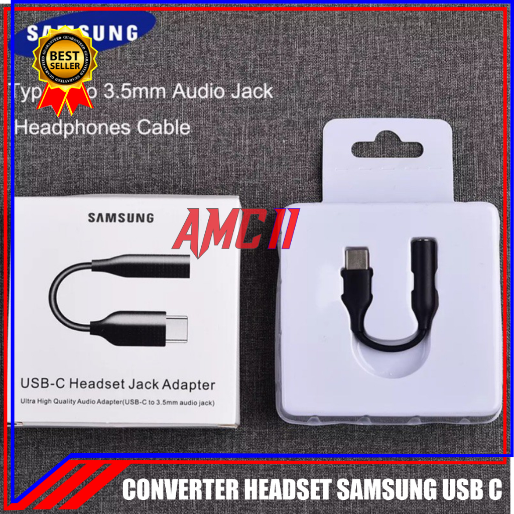 Converter adapter type C to aux jack 3.5mm Sams USB C headset jack