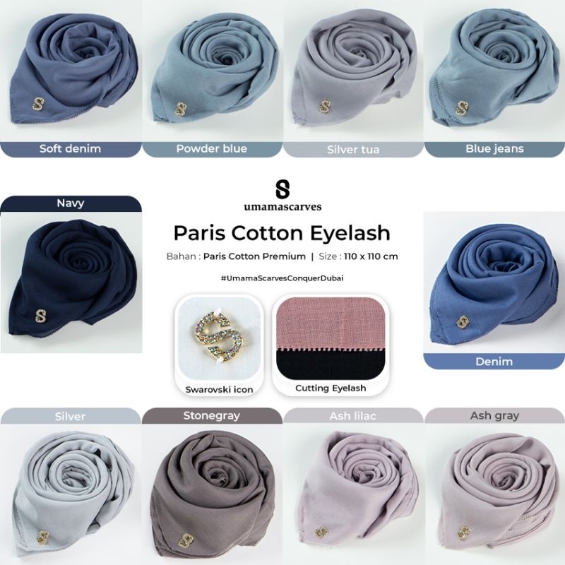 hijab umama paris cotton eyelash umama dapat 10 pcs