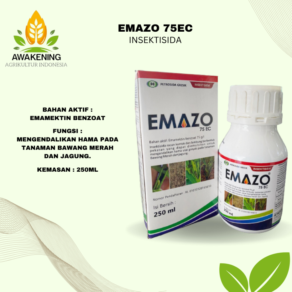 EMAZO 75EC 250ML INSEKTISIDA EMAMEKTIN