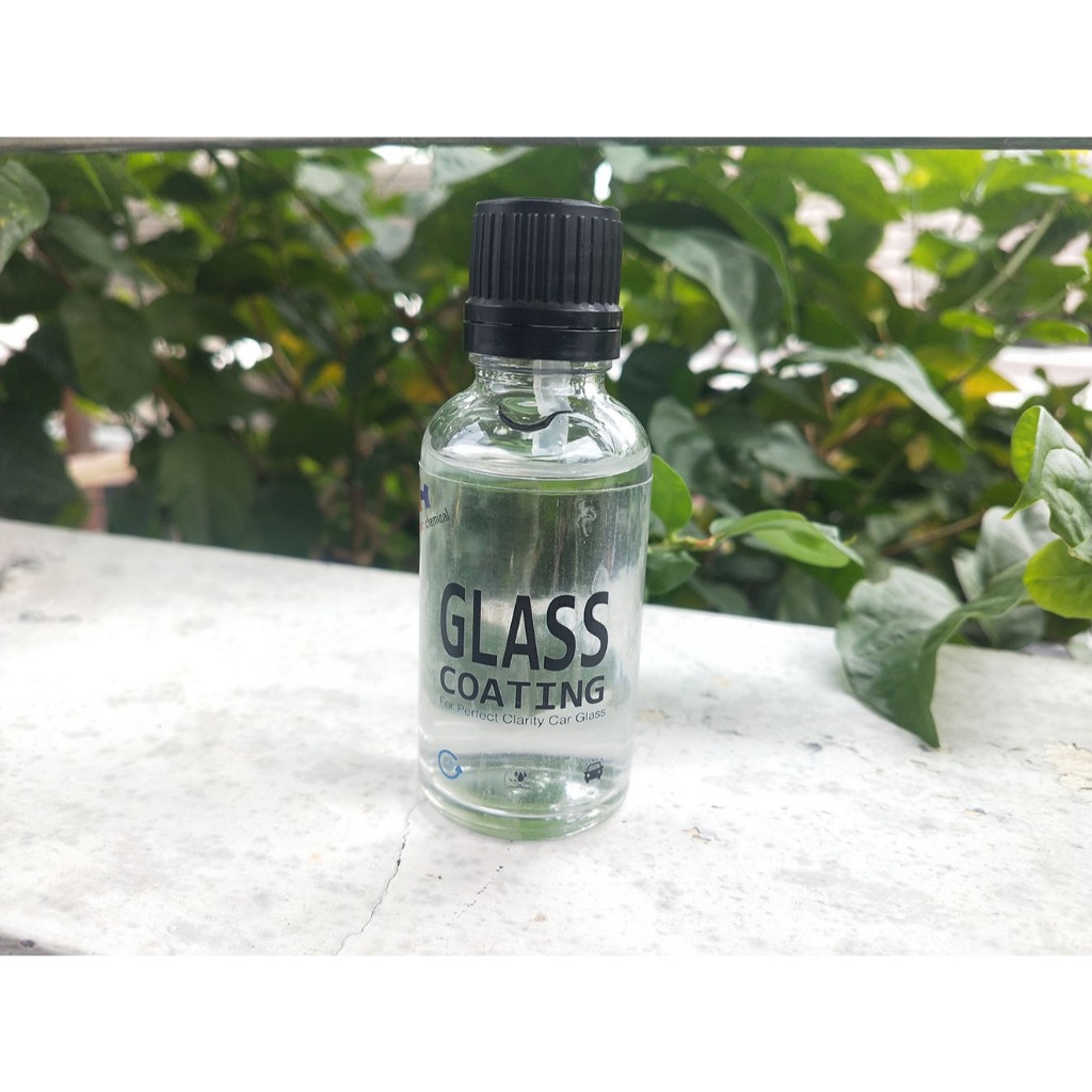 Glass Coating, coating kaca mobil efek daun talas