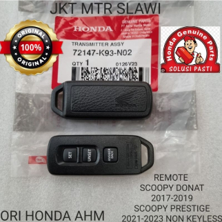 72147-K93-N02 remote scoopy f1 new esp, Scoopy prestige non keyless 2017-2023 dealer resmi hgp honda