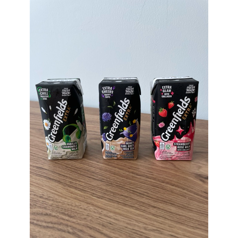 

Susu Greenfields 200 ml Rasa Vanilla Chamomile Honey Earl Grey Strawberry Rose