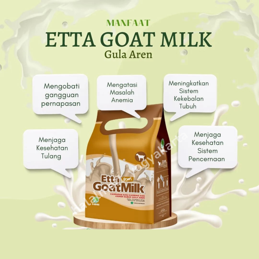 

SUMBER ENERGI INSTAN - SUSU KAMBING ETTAWA ETTA GOAT MILK AREN