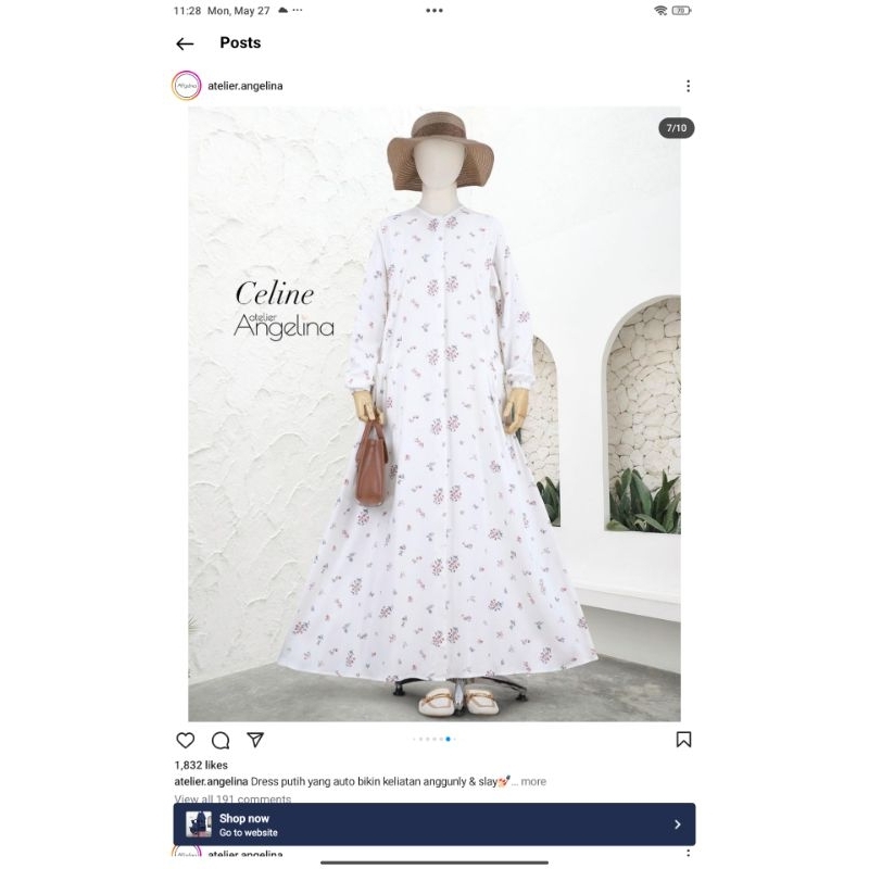 Prair Ieris Broken White XL Celine Dress Atelier Angelina @atelier.angelina Mei 2024