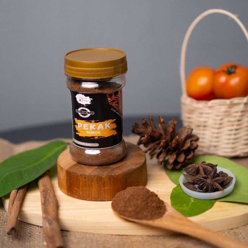 

Dapoer Natasya - Pekak Bunga lawang Bubuk Star Anise Powder Bumbu Masak Murni Botol (60gram)