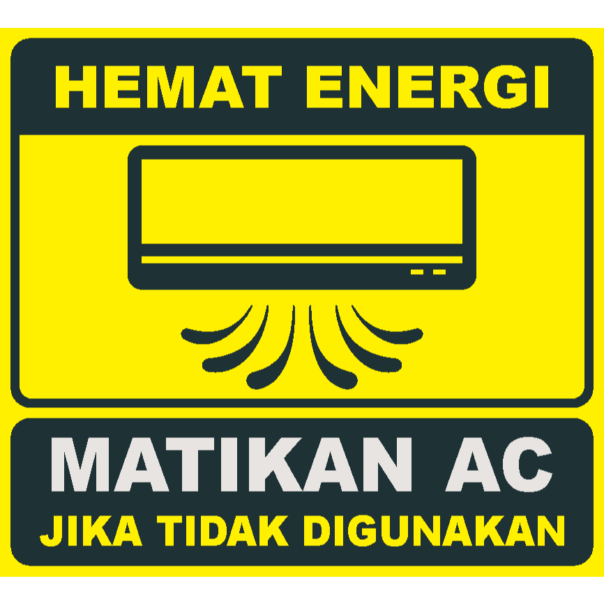 

STICKER HEMAT ENERGI MATIKAN AC mulai 1000 an