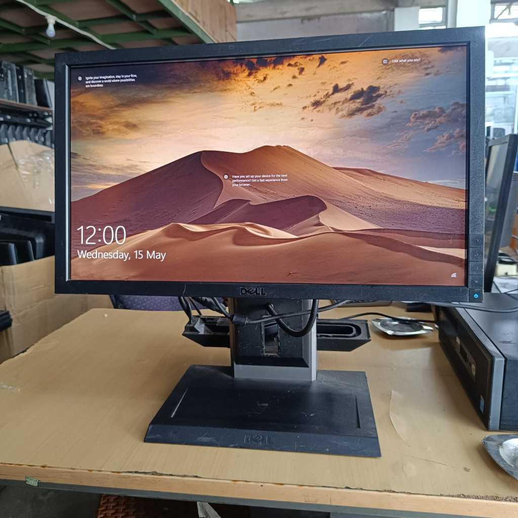 Monitor LCD Dell 22 Inch Widescreen Monitor Bekas Murah Monitor Second