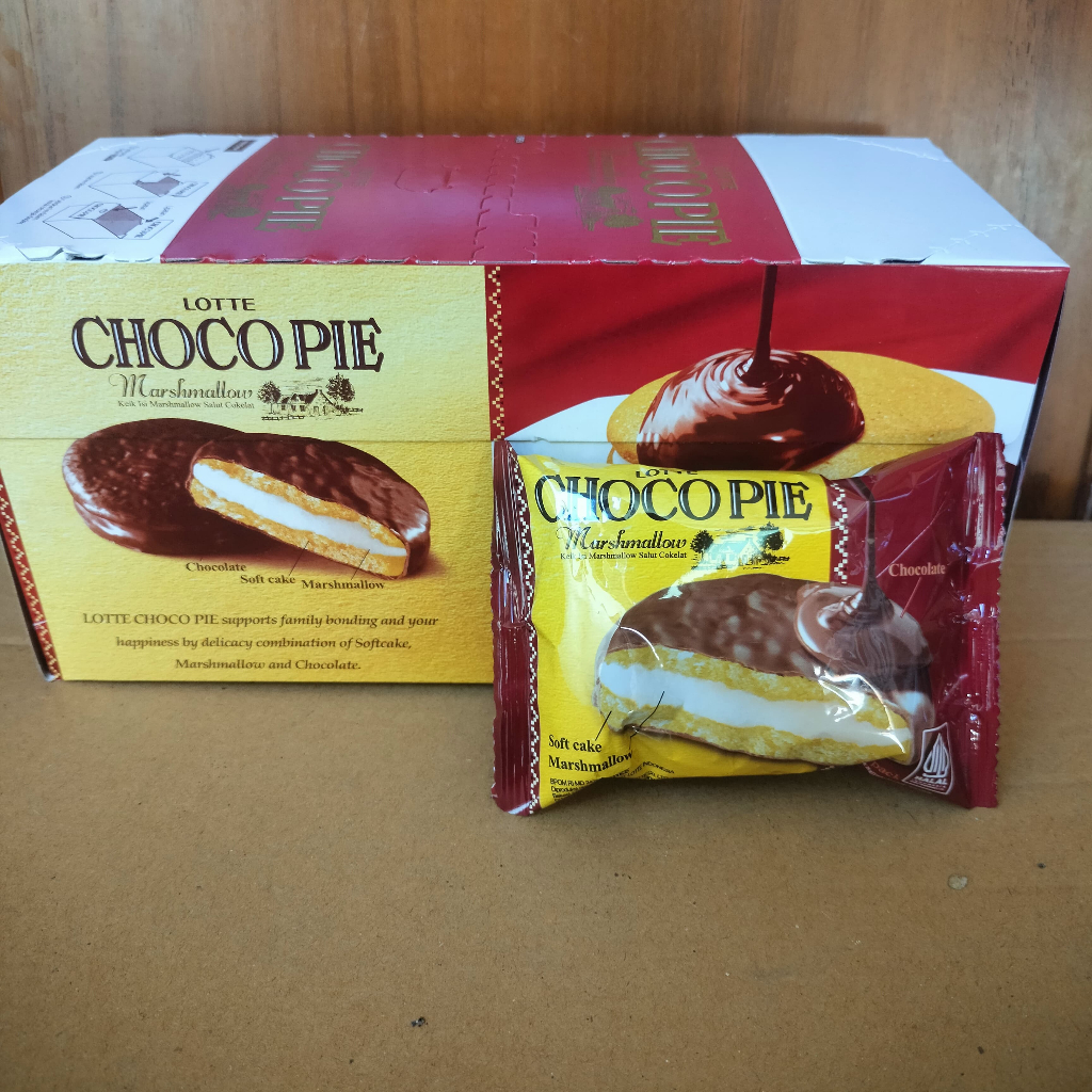 

CHOCOPIE roti selimut coklat 1 pack isi 12 bungkus