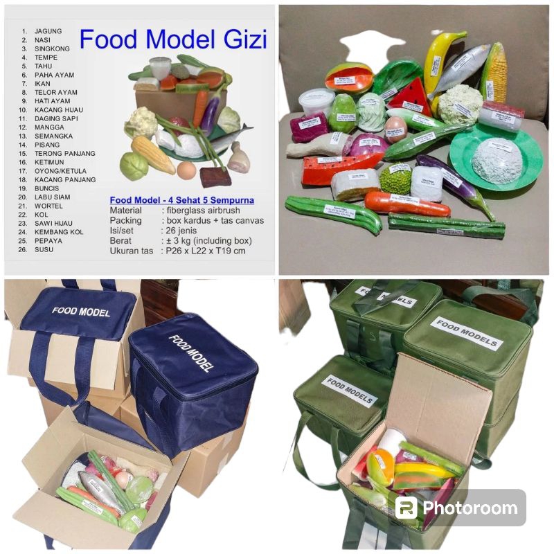

FOOD MODEL 26 ITEM BAHAN FIBER RESIN/FOOD MANIKIN/MAINAN REFLIKA SAYURAN/BUAH/IKAN