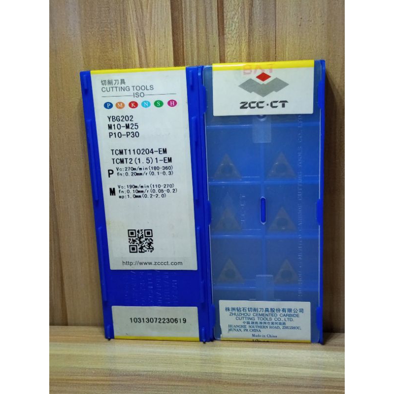 Insert ZCC-CT TCMT110204-EM YGB202 baru pahat TCMT11 02 04 ZCC-CT