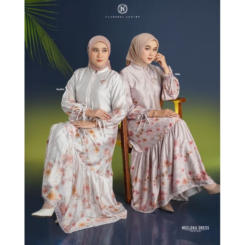 PROMO GAMIS NADHEERA LUXURY HEELDHA DRESS ORI