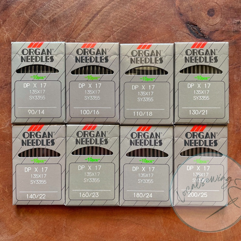 KODE I92T Jarum Jahit Organ Needles DP x 17  Jarum Organ DP x 17  Jarum Mesin Jahit Walking Foot DP 