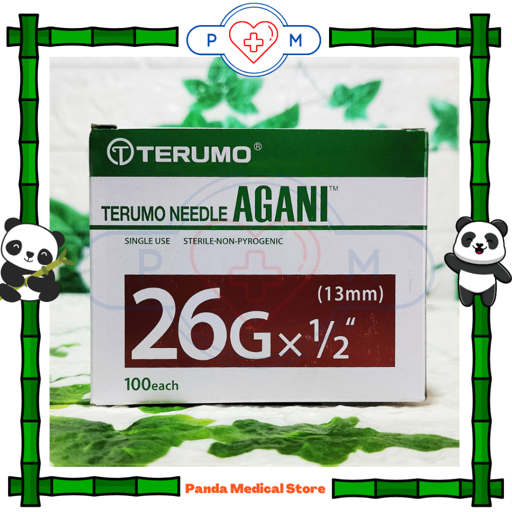 Nald / Needle 26G x 1/2inch (13mm) isi 100 Pcs Terumo Agani