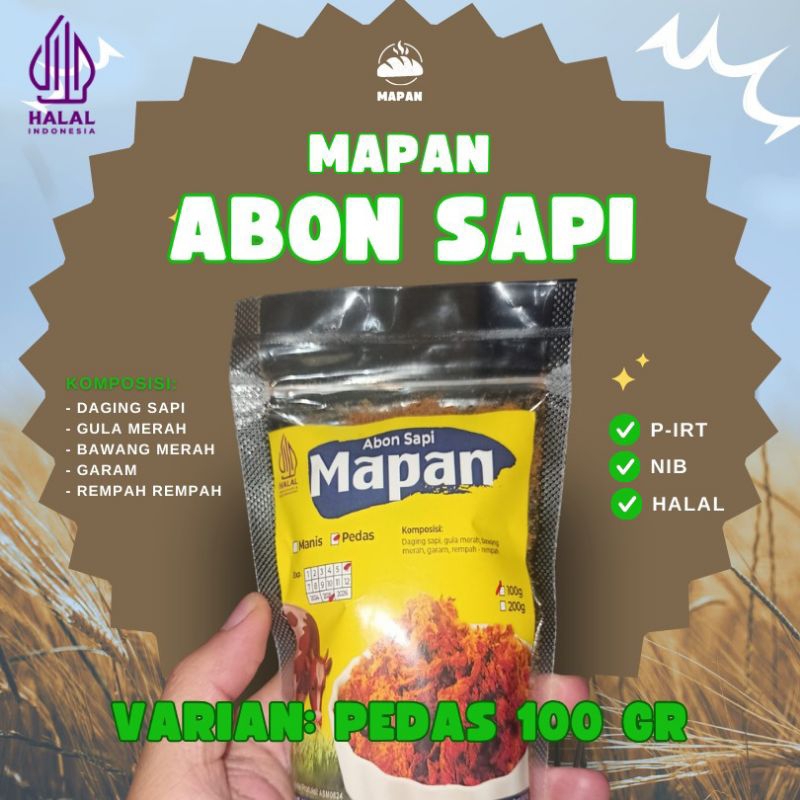 

ABON SAPI PREMIUM MAPAN - PEDAS - BEEF FLOSS 100 GR